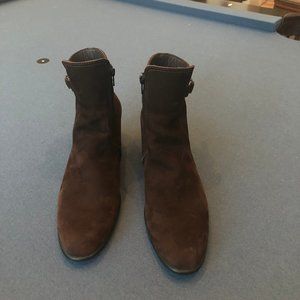 Arche Chocolate Brown Suede Booties